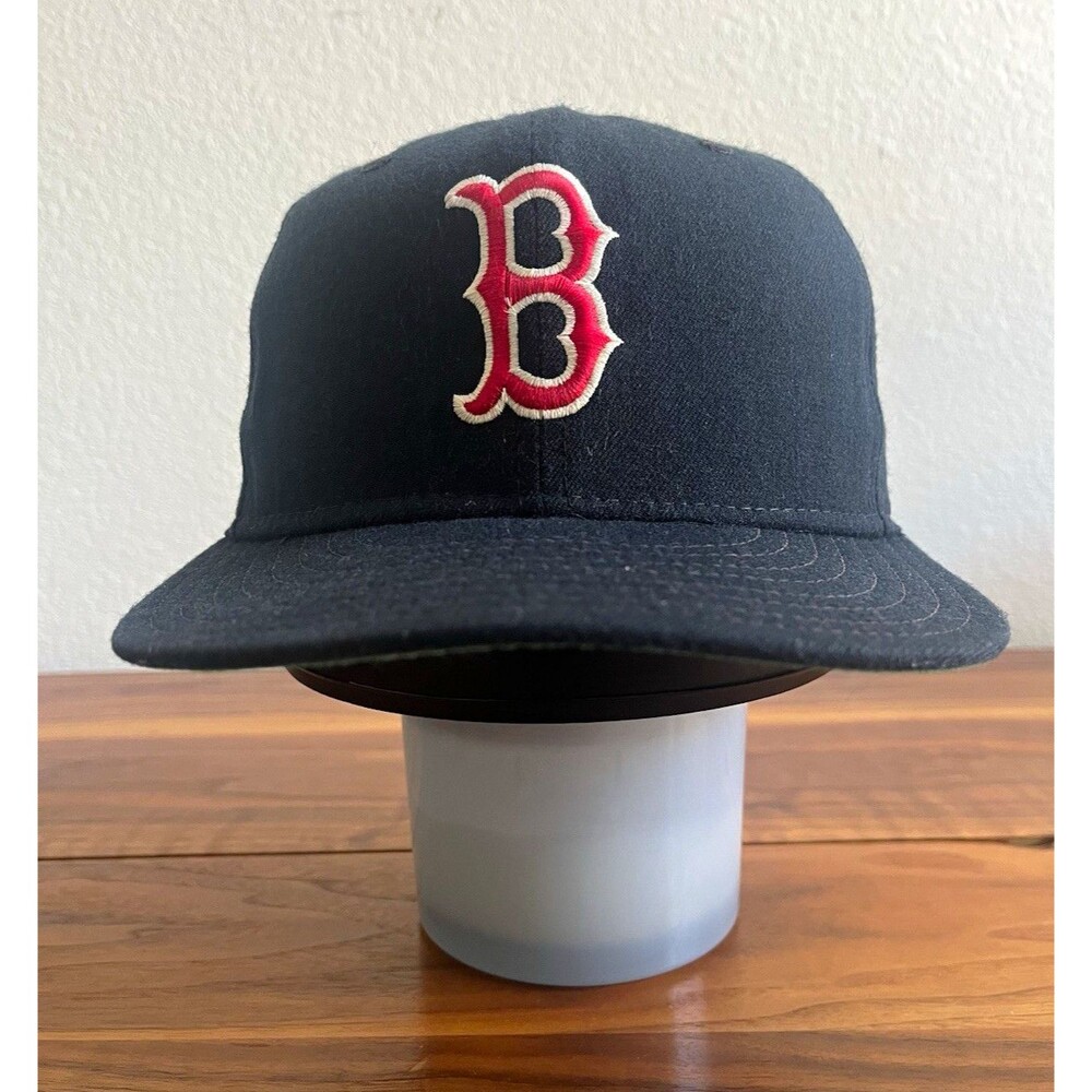 Vintage Boston Red Sox New Era Pro Model Fitted Hat SZ 7 MLB Diamond Collection